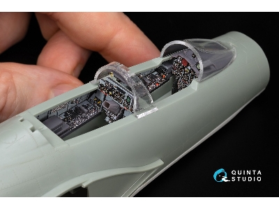 F-4 D Early Phantom Ii - 3d-printed & Coloured Interior On Decal Paper With 3d-printed Resin Part (For Academy Kits) - image 5