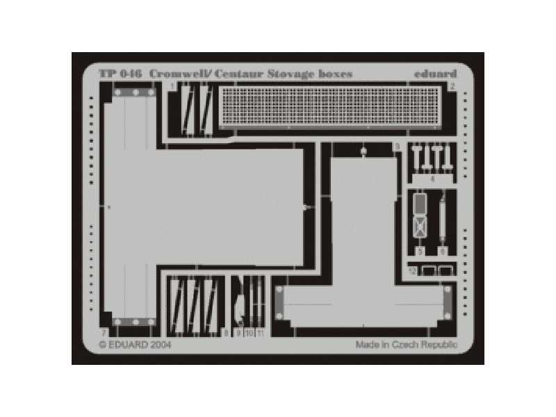 Cromwell/ Centaur stowage boxes 1/35 - Tamiya - image 1