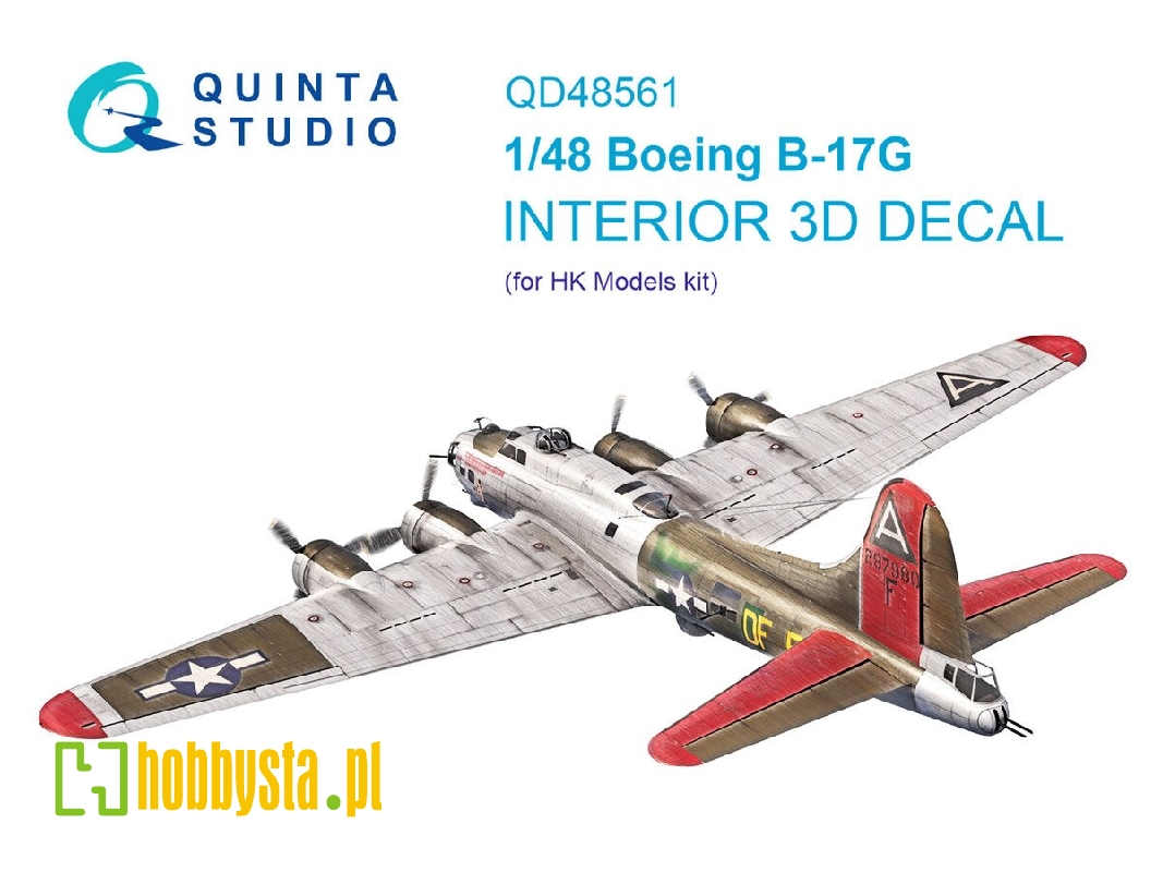 Boeing B-17 G - 3d-printed & Coloured Interior On Decal Paper (For Hk Models Kits) - image 1 Boeing B-17 G - 3d-printed & Coloured Interior On Decal Paper (For Hk Models Kits) - image 1
