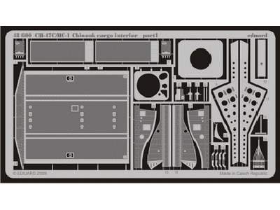 CH-47C/ HC-1 Chinook cargo interior 1/48 - Italeri - image 1