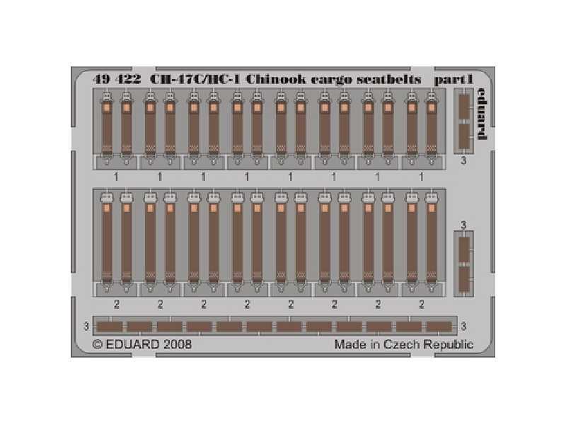 CH-47C/ HC-1 Chinook cargo seatbelts 1/48 - Italeri - image 1