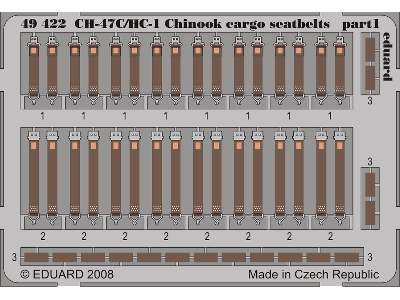 CH-47C/ HC-1 Chinook cargo seatbelts 1/48 - Italeri - image 2