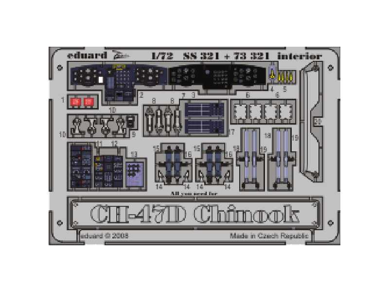CH-47D Chinook interior S. A. 1/72 - Trumpeter - image 1