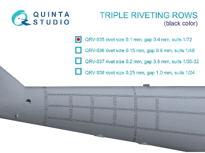 Triple Riveting Rows (Rivet Size 0.10 Mm, Gap 0.4 Mm) - image 1