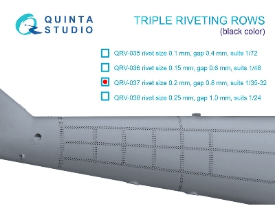 Triple Riveting Rows (Rivet Size 0.20 Mm, Gap 0.8 Mm) - image 1