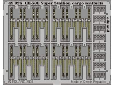 CH-53E cargo seatbelts 1/48 - Academy Minicraft - image 1