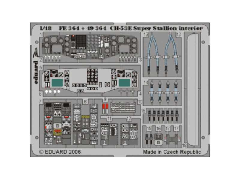 CH-53E interior 1/48 - Academy Minicraft - - image 1