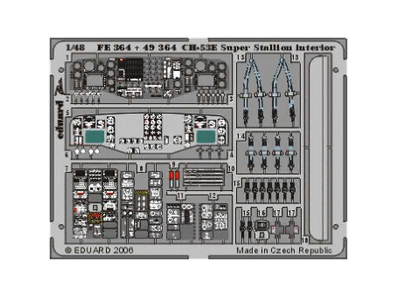 CH-53E interior 1/48 - Academy Minicraft - image 1