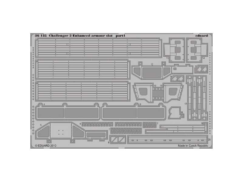 Challenger 2 Enhanced armour slat 1/35 - Trumpeter - image 1