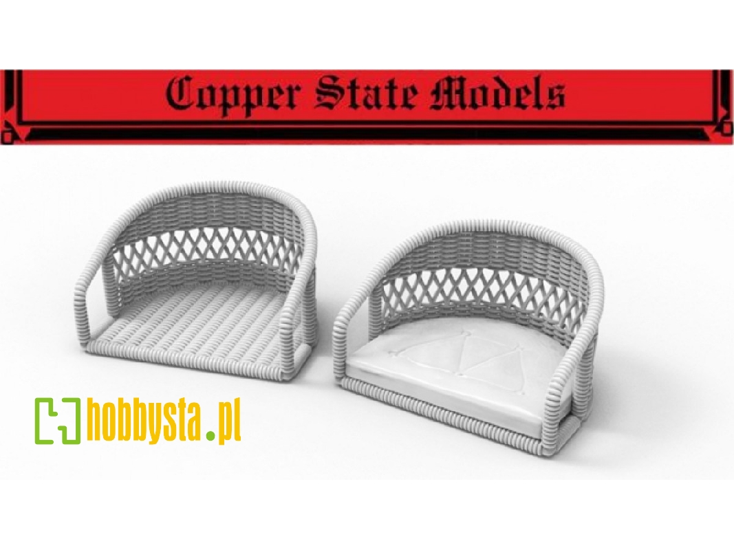 Wicker Seat With Cushion - image 1 Wicker Seat With Cushion - image 1