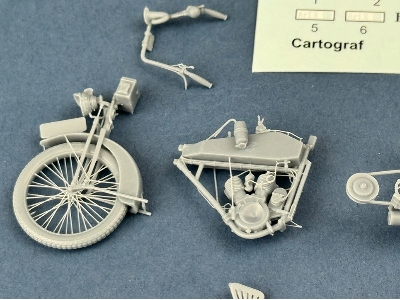 Wanderer 4ps 1916 Heeresmdell Motorcycle (3d-printed) - image 3