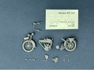 Wanderer 4ps 1916 Heeresmdell Motorcycle (3d-printed) - image 5