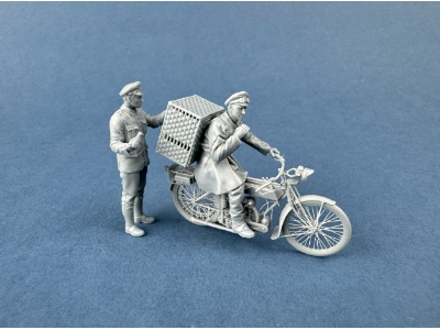 British Dispatch Rider Taking Carrier Pigeons To The Front Line - image 3