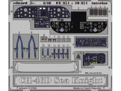 CH-46D interior 1/48 - Academy Minicraft - - image 1