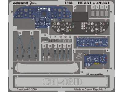 CH-46D interior 1/48 - Academy Minicraft - image 1