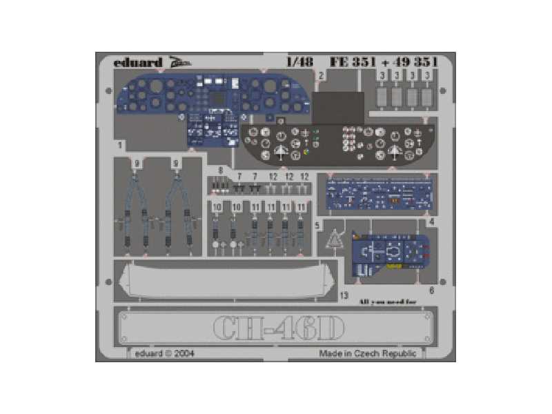 CH-46D interior 1/48 - Academy Minicraft - image 1