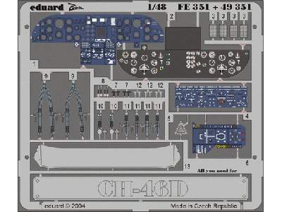 CH-46D interior 1/48 - Academy Minicraft - image 2