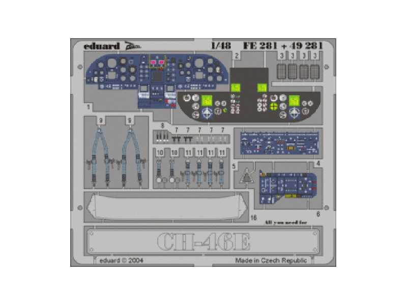 CH-46E interior 1/48 - Academy Minicraft - - image 1