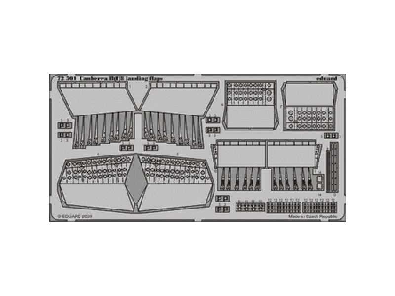 Canberra B(I)8 landing flaps 1/72 - Airfix - image 1