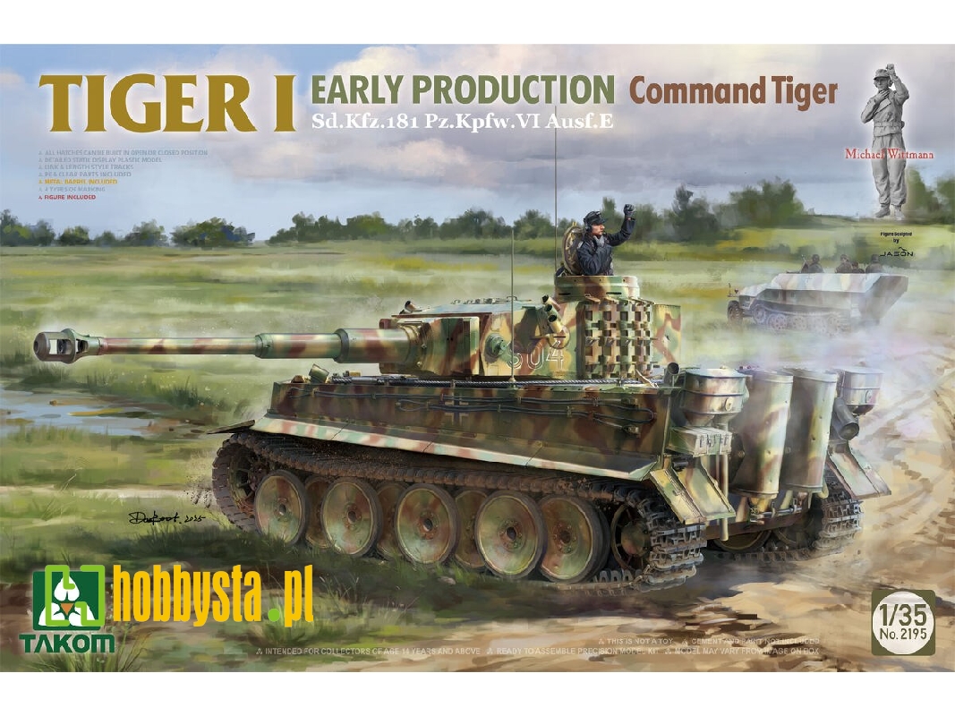 Tiger I Early Production Command Tiger Sd.Kfz.181 Pz.Kpfw.Vi Ausf.E (With Michael Wittmann Figure) - image 1 Tiger I Early Production Command Tiger Sd.Kfz.181 Pz.Kpfw.Vi Ausf.E (With Michael Wittmann Figure) - image 1