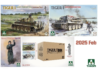 Tiger I Box Early-production Limited Edition (Early Command/Michael Wittmann + Early + 1/16 Michael Wittmann) - image 1