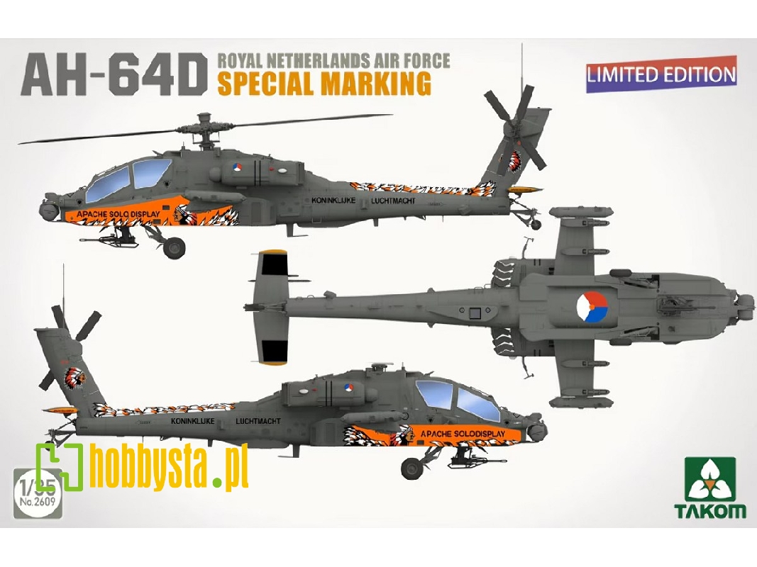 Boeing Ah-64 D - Royal Netherlands Air Force Special Marking (Limited Edition) - image 1 Boeing Ah-64 D - Royal Netherlands Air Force Special Marking (Limited Edition) - image 1