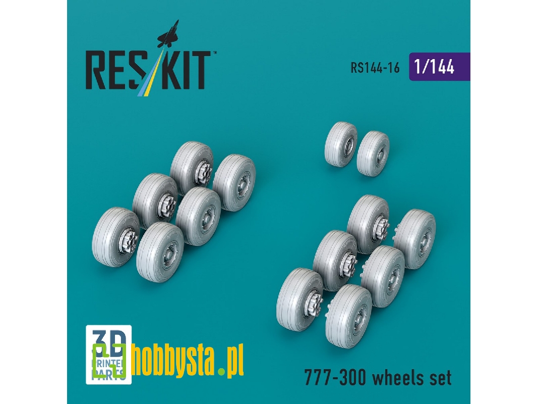 777-300 Wheels Set (3d Printed) - image 1 777-300 Wheels Set (3d Printed) - image 1
