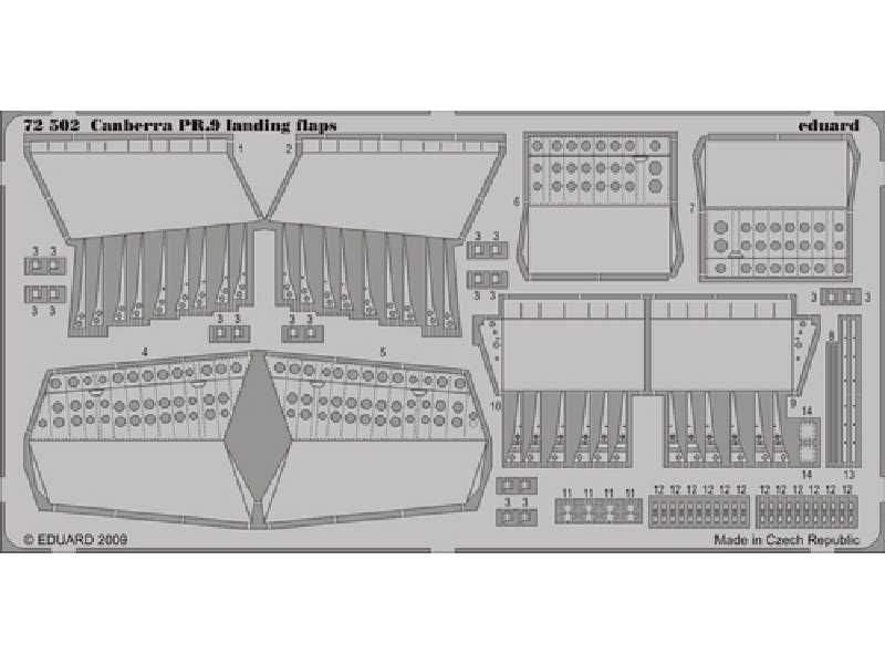 Canberra PR.9 landing flaps 1/72 - Airfix - image 1