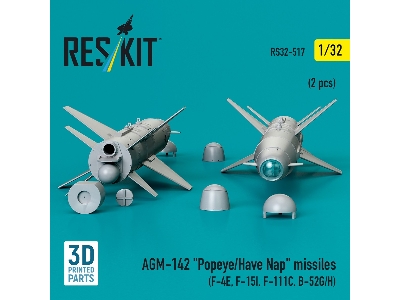 Agm-142 'popeye/Have Nap' Missiles (2pcs) (F-4e, F-15i, F-111c, B-52g/H) (3d Printed) - image 2
