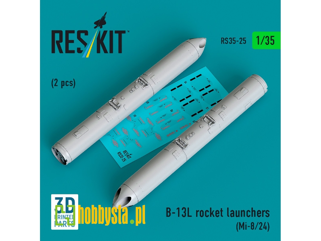 B-13l Rocket Launchers (2pcs) (Mi-8/24) (3d Printed) - image 1 B-13l Rocket Launchers (2pcs) (Mi-8/24) (3d Printed) - image 1