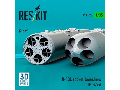 B-13l Rocket Launchers (2pcs) (Mi-8/24) (3d Printed) - image 2