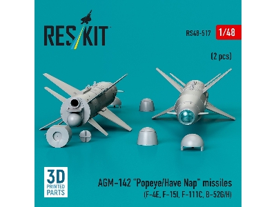 Agm-142 'popeye/Have Nap' Missiles (2pcs) (F-4e, F-15i, F-111c, B-52g/H) (3d Printed) - image 2