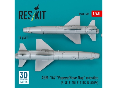 Agm-142 'popeye/Have Nap' Missiles (2pcs) (F-4e, F-15i, F-111c, B-52g/H) (3d Printed) - image 3