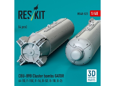Cbu-89b Cluster Bombs Gator (4pcs) (A-10, F-15e, F-16, B-52, B-1b, B-2) (3d Printed) - image 3