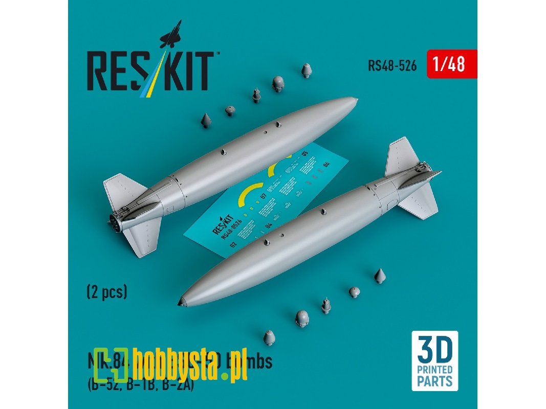 Mk.84 With Bsu-50 Bombs (2pcs) (B-52, B-1b, B-2a) (3d Printed) - image 1 Mk.84 With Bsu-50 Bombs (2pcs) (B-52, B-1b, B-2a) (3d Printed) - image 1
