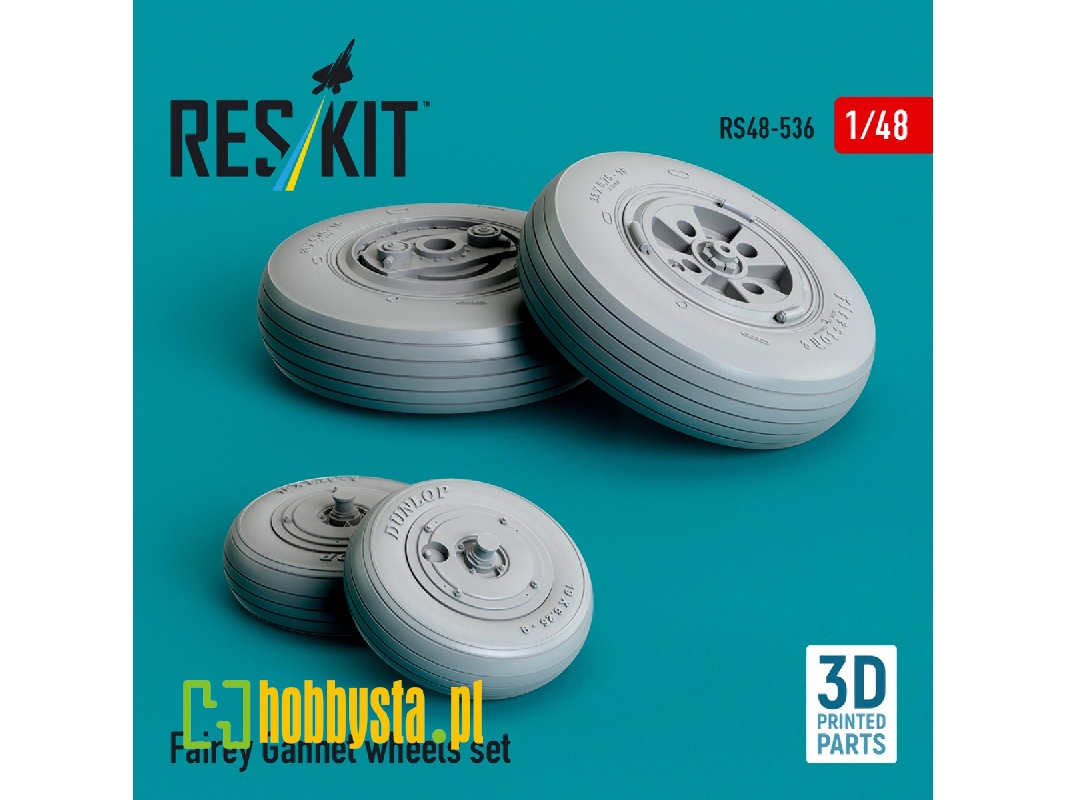 Fairey Gannet Wheels Set (3d Printed) - image 1 Fairey Gannet Wheels Set (3d Printed) - image 1