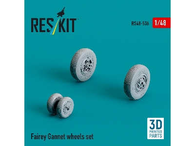 Fairey Gannet Wheels Set (3d Printed) - image 2
