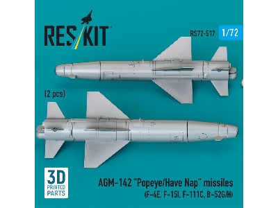 Agm-142 'popeye/Have Nap' Missiles (2pcs) (F-4e, F-15i, F-111c, B-52g/H) (3d Printed) - image 3