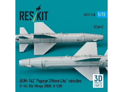 Agm-142 'popeye 2/Have Lite' Missiles (2pcs) (F-16i, Kfir, Mirage 2000c, B-52h) (3d Printed) - image 3