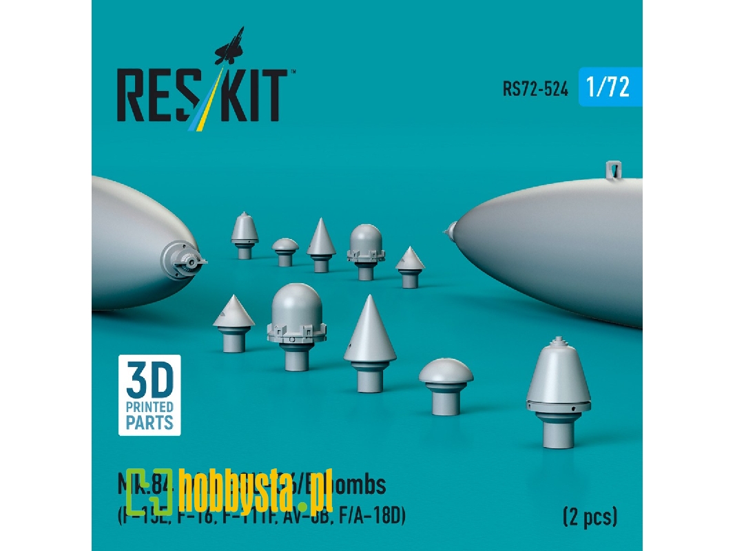Mk.84 With Bsu-36/B Bombs (2pcs) (F-15e, F-16, F-111f, Av-8b, F/A-18d) (3d Printed) - image 1 Mk.84 With Bsu-36/B Bombs (2pcs) (F-15e, F-16, F-111f, Av-8b, F/A-18d) (3d Printed) - image 1