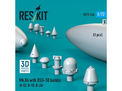 Mk.84 With Bsu-50 Bombs (2pcs) (B-52, B-1b, B-2a) (3d Printed) - image 2