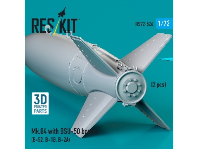 Mk.84 With Bsu-50 Bombs (2pcs) (B-52, B-1b, B-2a) (3d Printed) - image 3