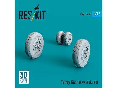 Fairey Gannet Wheels Set (3d Printed) - image 2