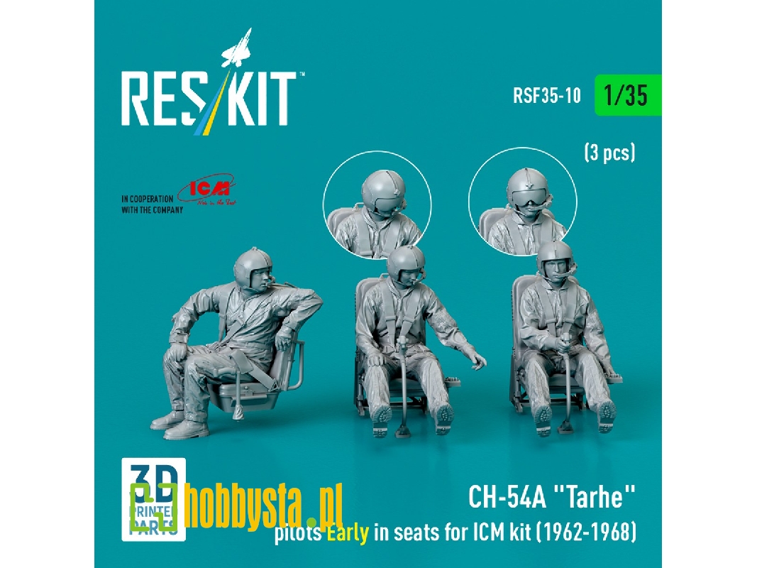 Ch-54a 'tarhe' Pilots Early In Seats For Icm Kit (1962-1968) (3pcs) (3d Printed) - image 1 Ch-54a 'tarhe' Pilots Early In Seats For Icm Kit (1962-1968) (3pcs) (3d Printed) - image 1