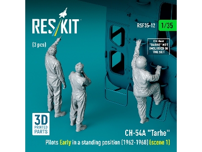 Ch-54a 'tarhe' Pilots Early In A Standing Position (1962-1968) (Scene 1) (3pcs) (3d Printed) - image 2