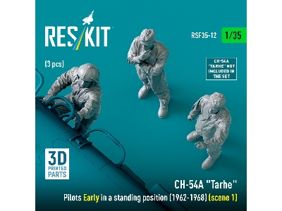 Ch-54a 'tarhe' Pilots Early In A Standing Position (1962-1968) (Scene 1) (3pcs) (3d Printed) - image 3