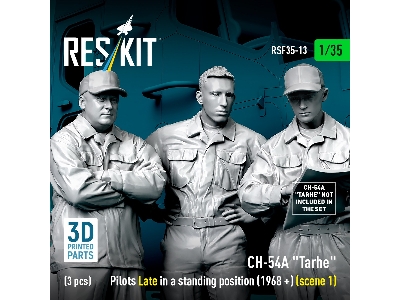 Ch-54a 'tarhe' Pilots Late In A Standing Position (1968+) (Scene 1) (3pcs) (3d Printed) - image 1