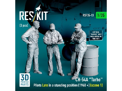 Ch-54a 'tarhe' Pilots Late In A Standing Position (1968+) (Scene 1) (3pcs) (3d Printed) - image 3