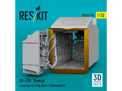 Ov-10d 'bronco' Cargo Bay For Kitty Hawk/Zimimodel Kit (3d Printed) - image 1
