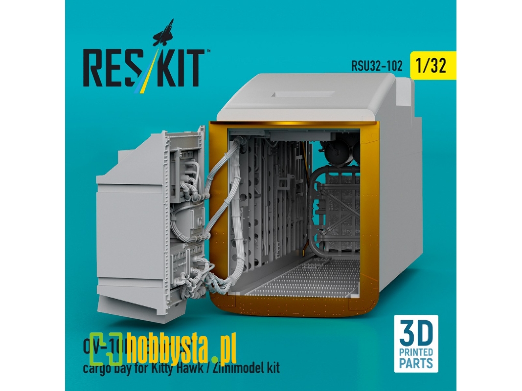 Ov-10d 'bronco' Cargo Bay For Kitty Hawk/Zimimodel Kit (3d Printed) - image 1 Ov-10d 'bronco' Cargo Bay For Kitty Hawk/Zimimodel Kit (3d Printed) - image 1